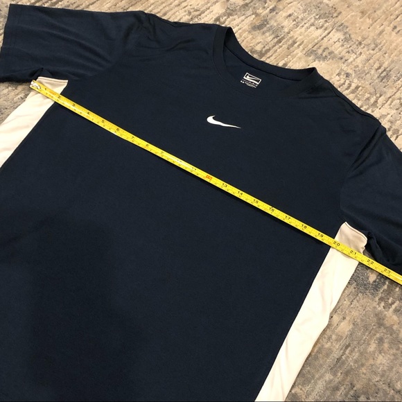 Nike tee medium navy/white polyester - Picture 4 of 6